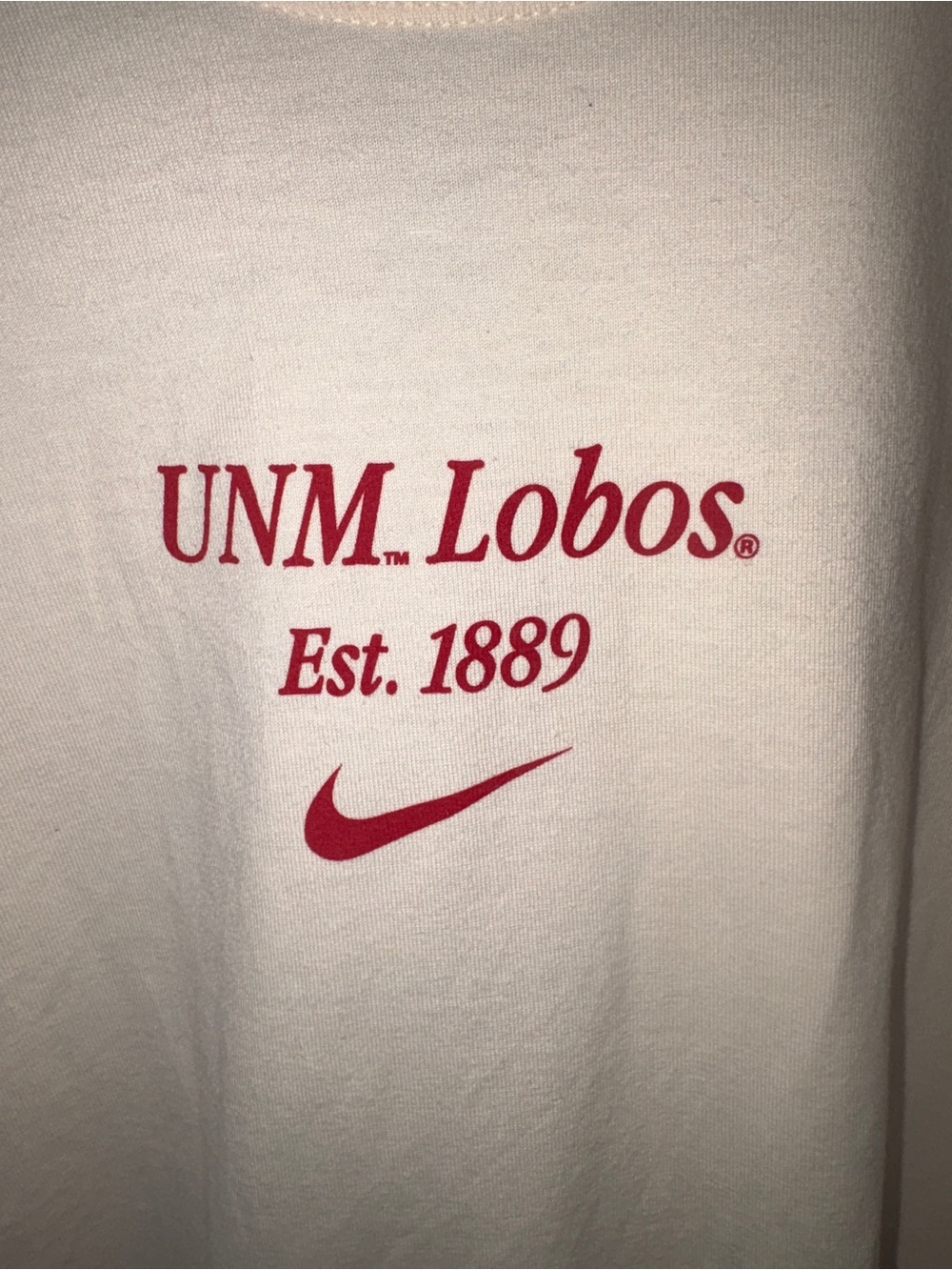 NWT Nike UNM Lobos Boxy Cropped T-Shirt Women’s XL Oversized Streetwear - Picture 4 of 7